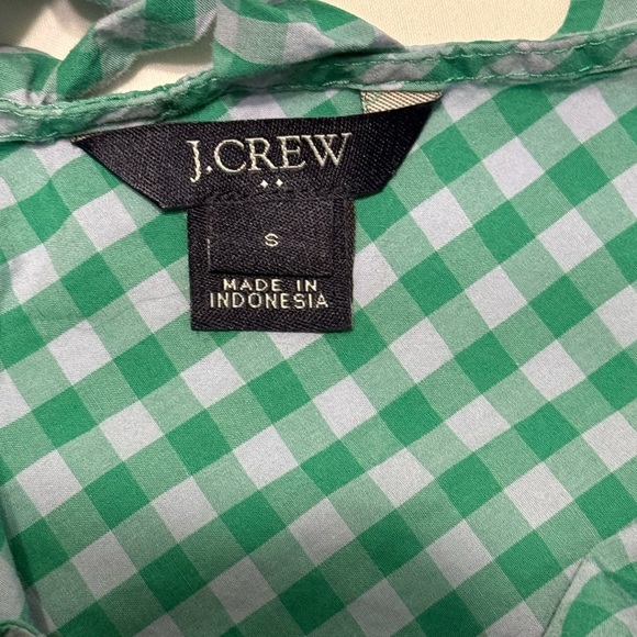 J. Crew Printed bow-back peplum tank top Sz Small - Picture 8 of 8